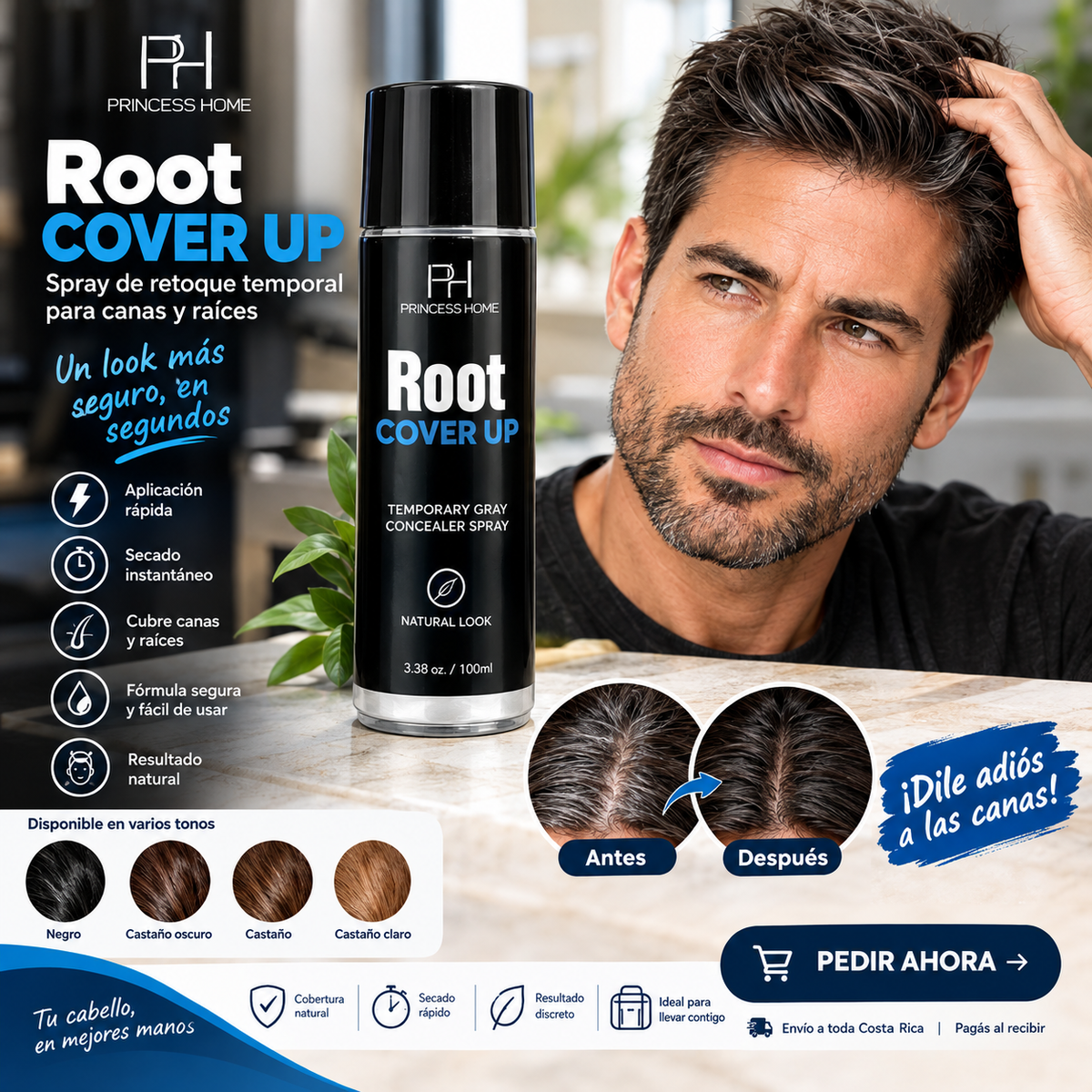 ¿Canas visibles? Recuperá un look más joven en minutos.