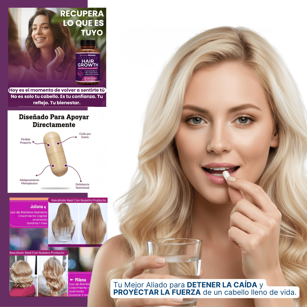 Suplemento Hair Growth | Bloqueador DHT para crecimiento capilar avanzado
