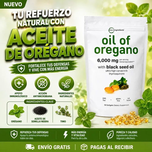 Aceite de Orégano - Defensas Naturales al Alcance