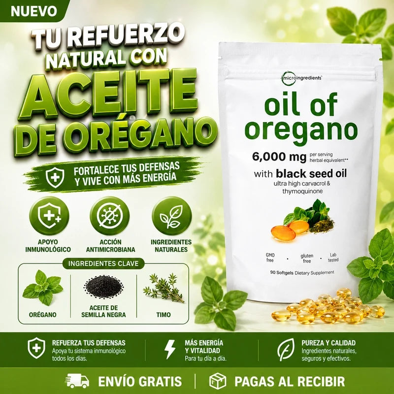Aceite de Orégano - Defensas Naturales al Alcance