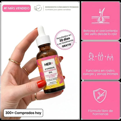 Aceite Cyperus - Menos vello, más libertad
