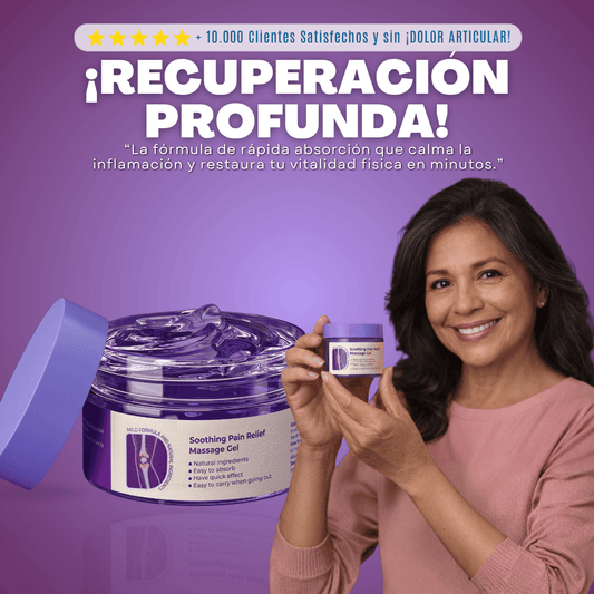 Gel para alivio del dolor articular y muscular