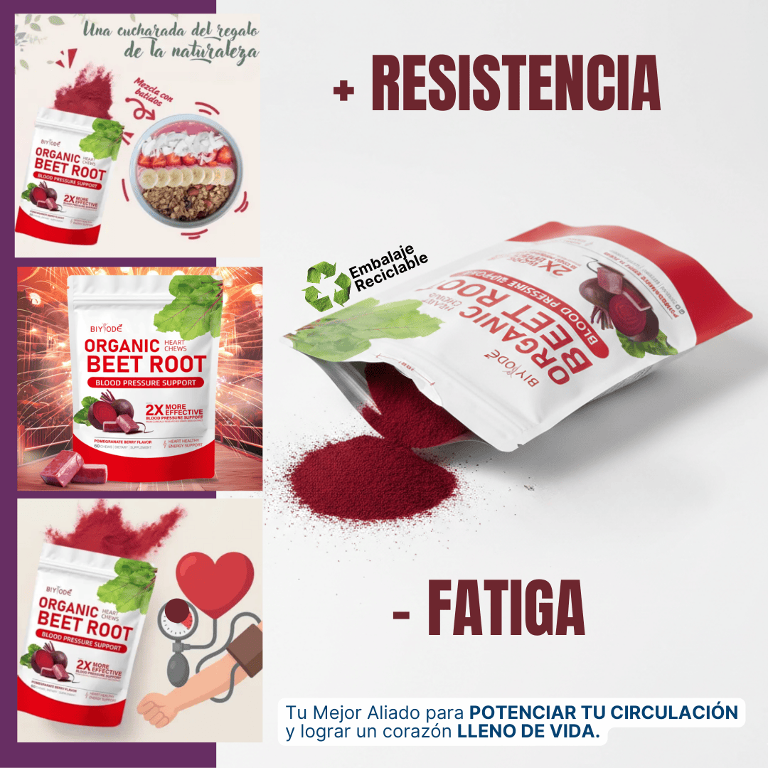Gomitas de Raíz de Remolacha | Circulación activa y rendimiento diario