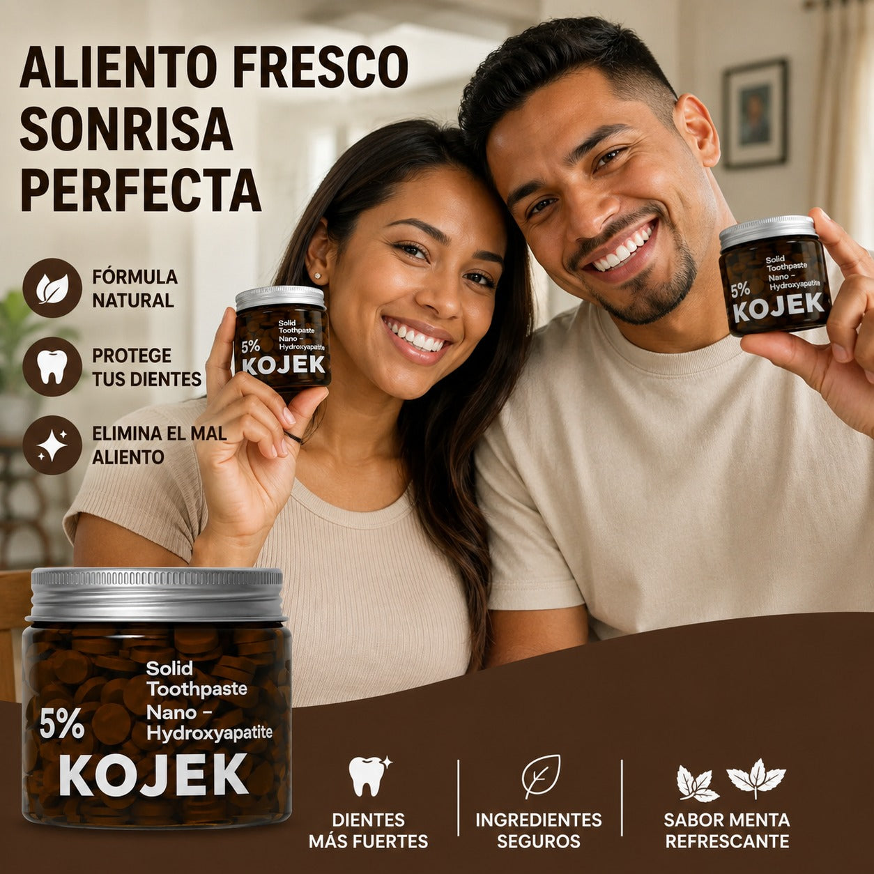 🦷 Pastillas de pasta de dientes KOJEK – Consigue un aliento fresco y una sonrisa más blanca