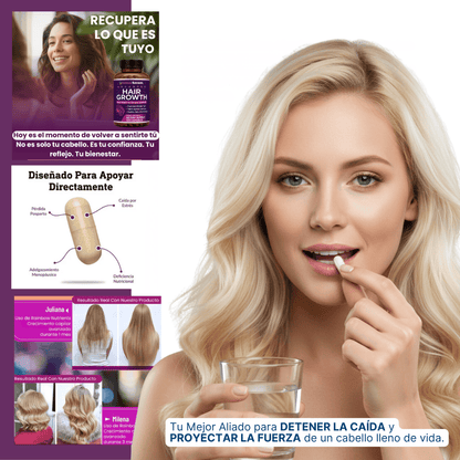 Suplemento Hair Growth | Bloqueador DHT para crecimiento capilar avanzado